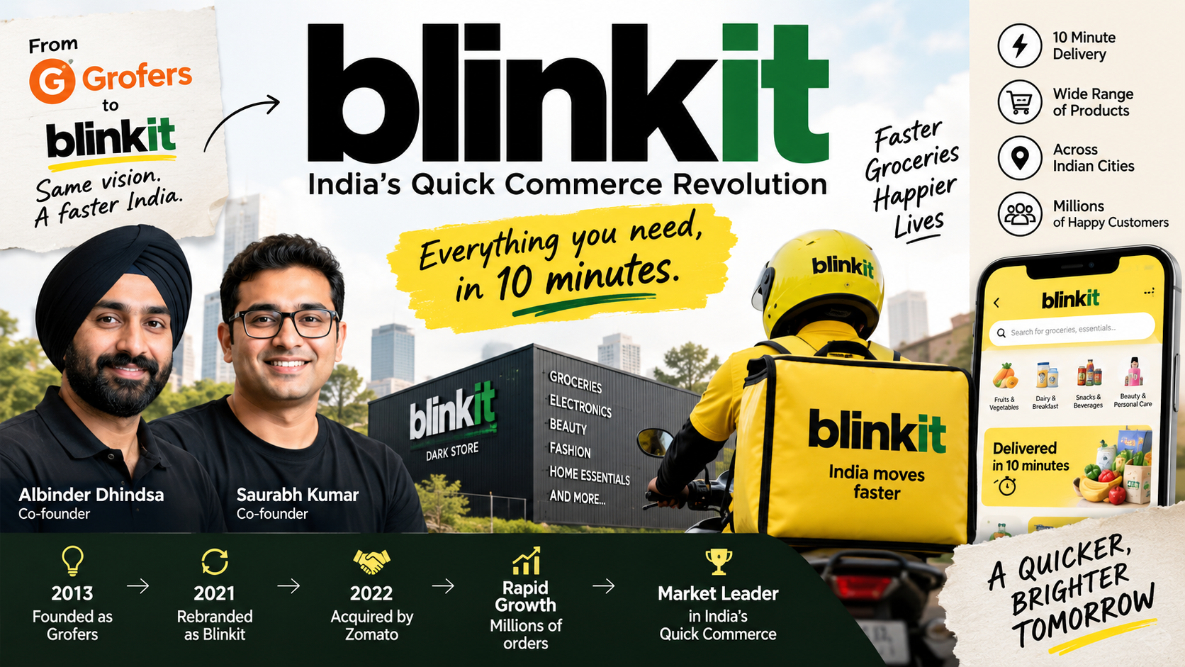 Blinkit Growth Story: Grofers Se India Ke Quick-Commerce Leader Tak